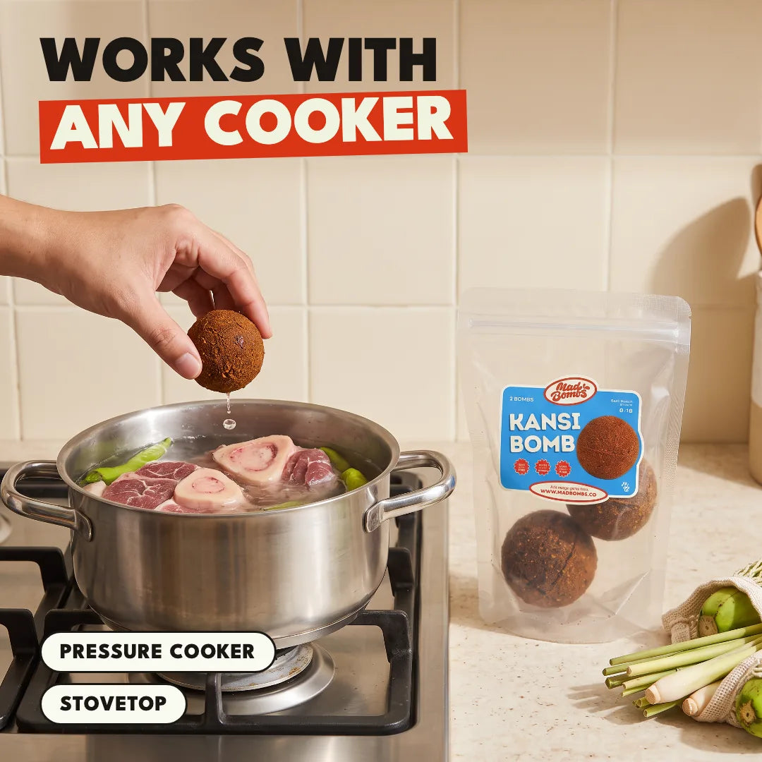 Works with a pressure cooker or stovetop