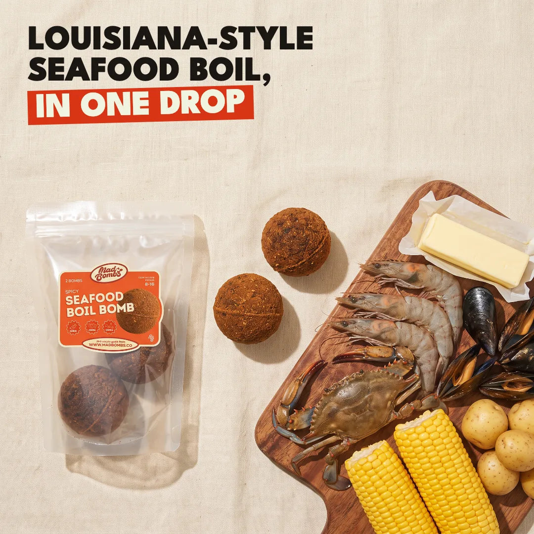 Louisiana-style seafood boil, in one drop
