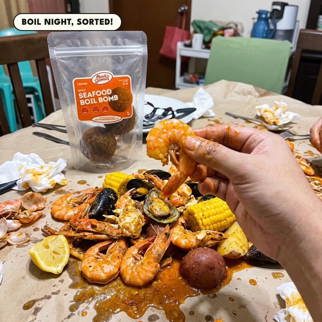 A seafood boil at home
